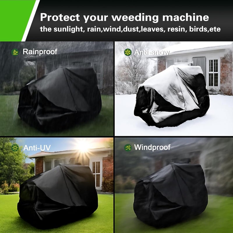 JSDYYYT 420D Riding Lawn Mower Cover Compatible with 42" 46" 48" 54" & up to 54" Deck, Waterproof Heavy Duty Durable (420D-polyester oxford) - Image 5